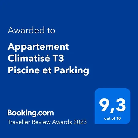 Climatisé T3 Piscine Et Parking Сasa de vacaciones *